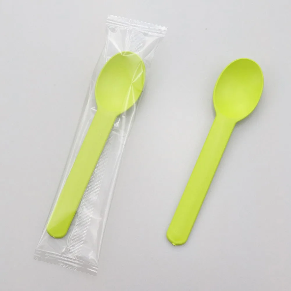 Disposable Eco-Friendly Plastic Spoons Frozen Yogurt Ice Cream Spoons Frozen Dessert Spoons
