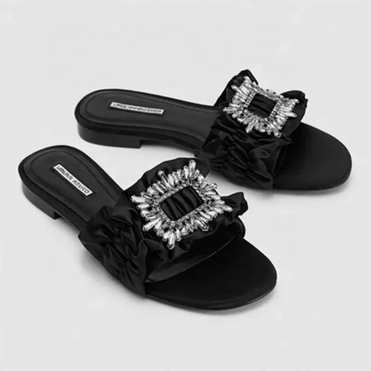 Wholesale Diamond Accessories High-heeled Shoes Diamond Buckle Metal Shoe Buckle Custom