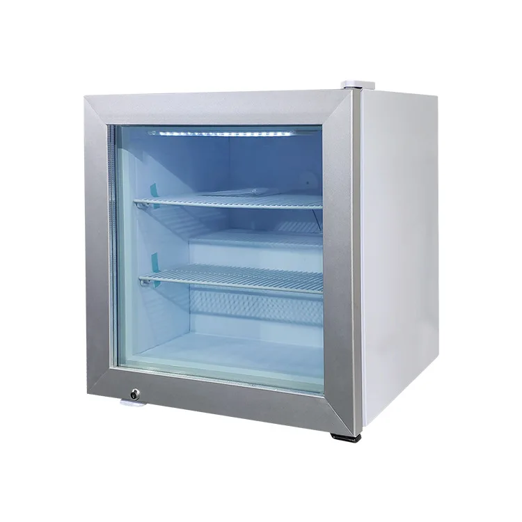 Small 55L Refrigerator Table Top Frozen Food Beverage and Fruit Display Cabinet