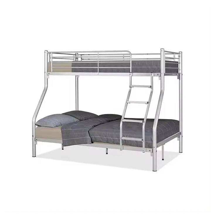 Wholesale OEM 3 Sleepers Metal Bunk Bed Dormitory Furniture Triple Bunk Beds Modern Style Metal Home Furniture