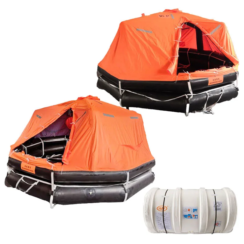 Factory price devit-launched type inflatable liferaft for sale