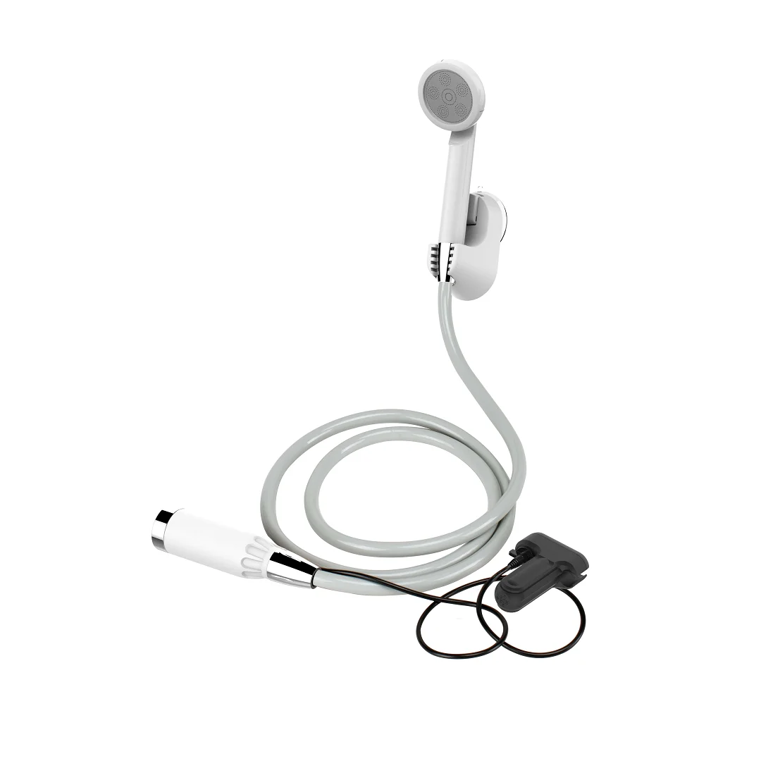 Electric USB Rechargeable Pressure Pump Shower Kit Portable Plastic Battery Powered 12V Camping Shower Set