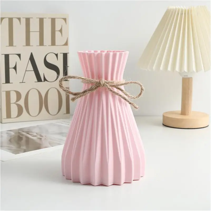 Glass Flowers Vase moderno vaso di fiori ceramic Centerpiece Clear Bag Modern Mini Gold Floor Stand Ceramic Plastic Plain Vases
