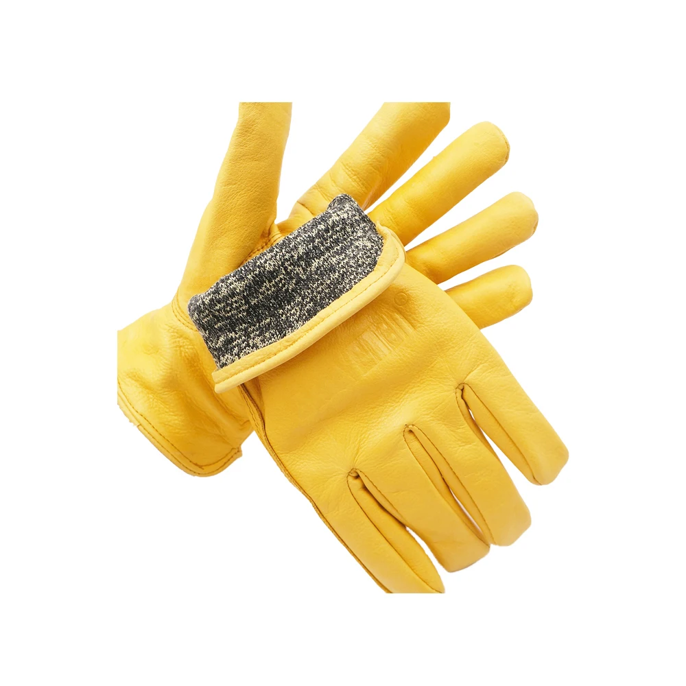 GLOVEMAN level 5 anti oil cut resistant industrial construction household safety work Cowhide Leather tig welding driving glove