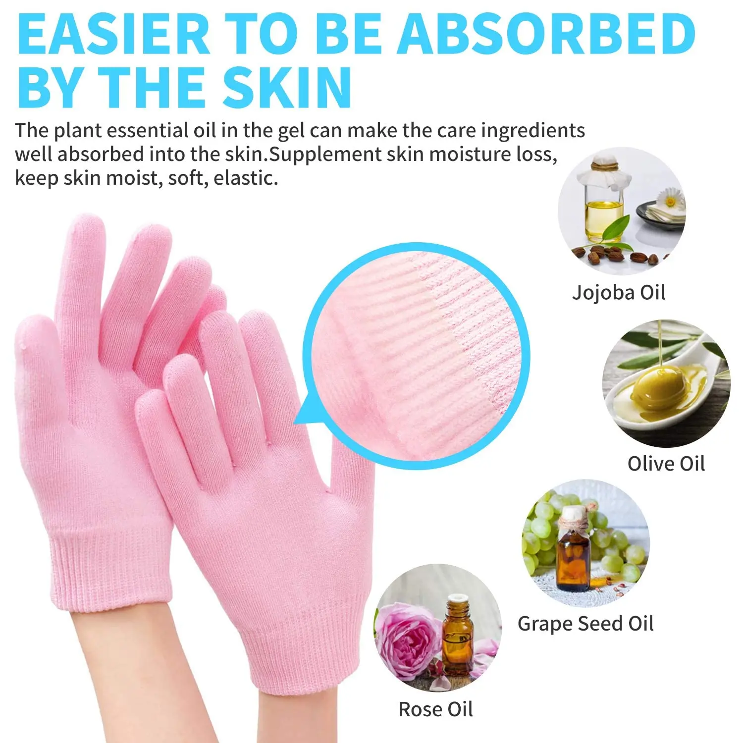 Beauty Healthy Women Foot Spa Pedicure Gel Silicone Sock Moisturizing Gloves For Hands And Feet