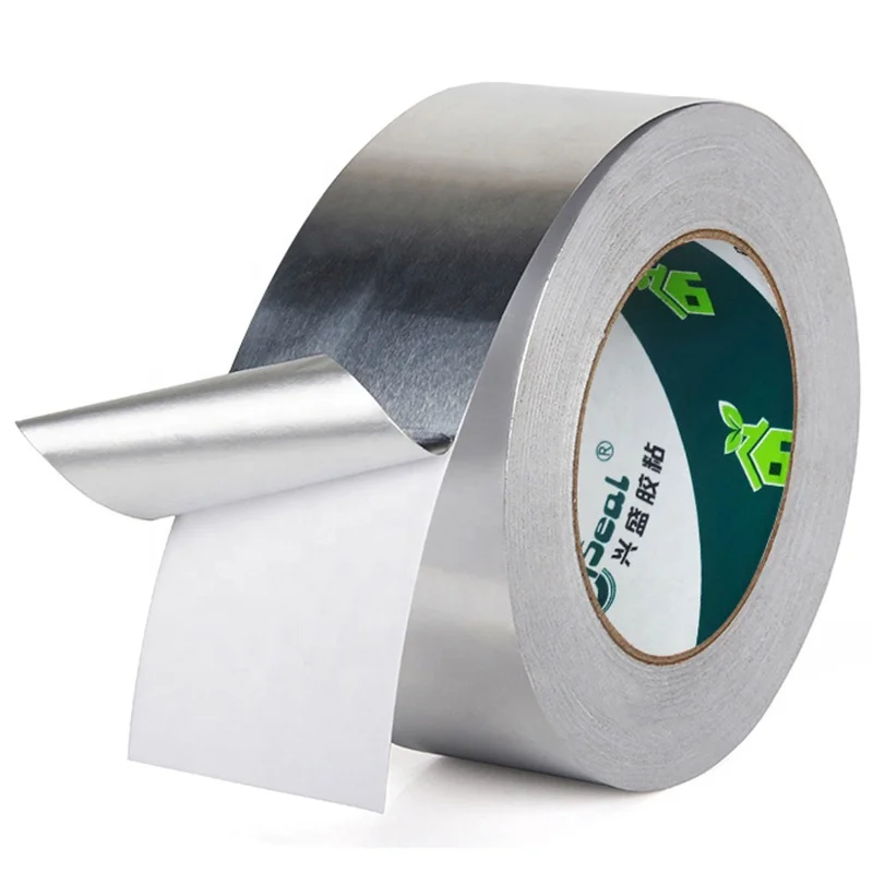 Aluminum Foil Adhesive Tape Ideal For Sealing Patching Hot And Cold Hvac Duct Pipe Kitchen Aluminum Foil Tape