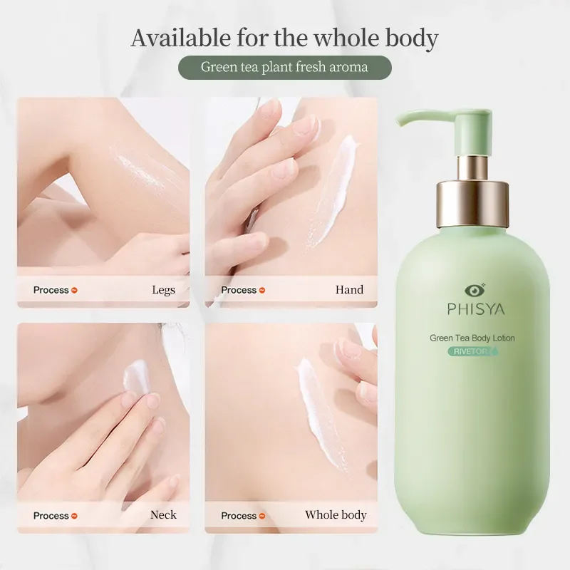 China wholesale price Green Tea Scent Body Lotion Moisturizes and hydrates body lotion for use in autumn and winter