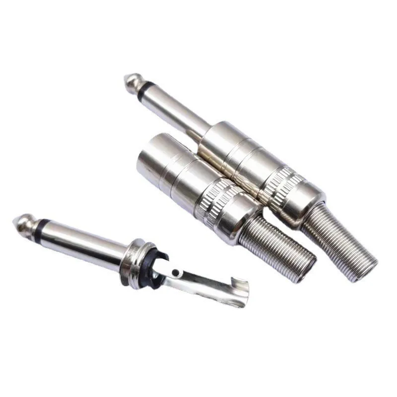 6.5mm 6.35mm 1/4  mono/stereo audio jack plug connector OEM & ODM manufacture