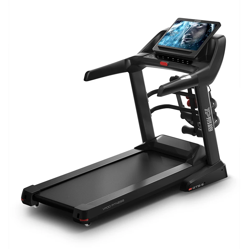 YPOO High Quality motorized treadmill 4hp home use treadmill with tv running machine price