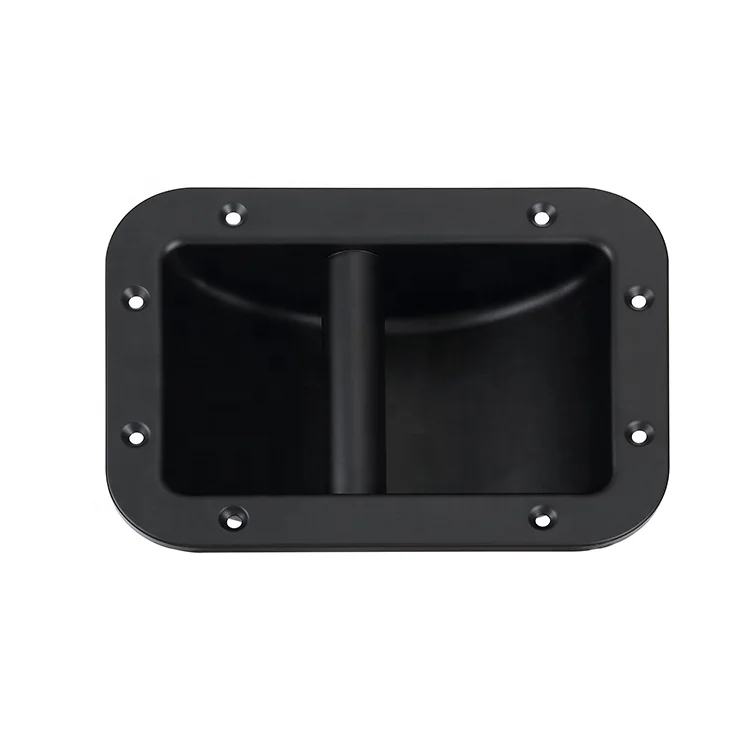 Portable Audio Player box bar handle recessed steel bar handle in black for floor stage speaker