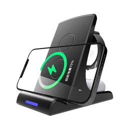 Trending products 2021 new arrivals multi function chargers wireless charging dock station for iphone 13 mini airpods watch
