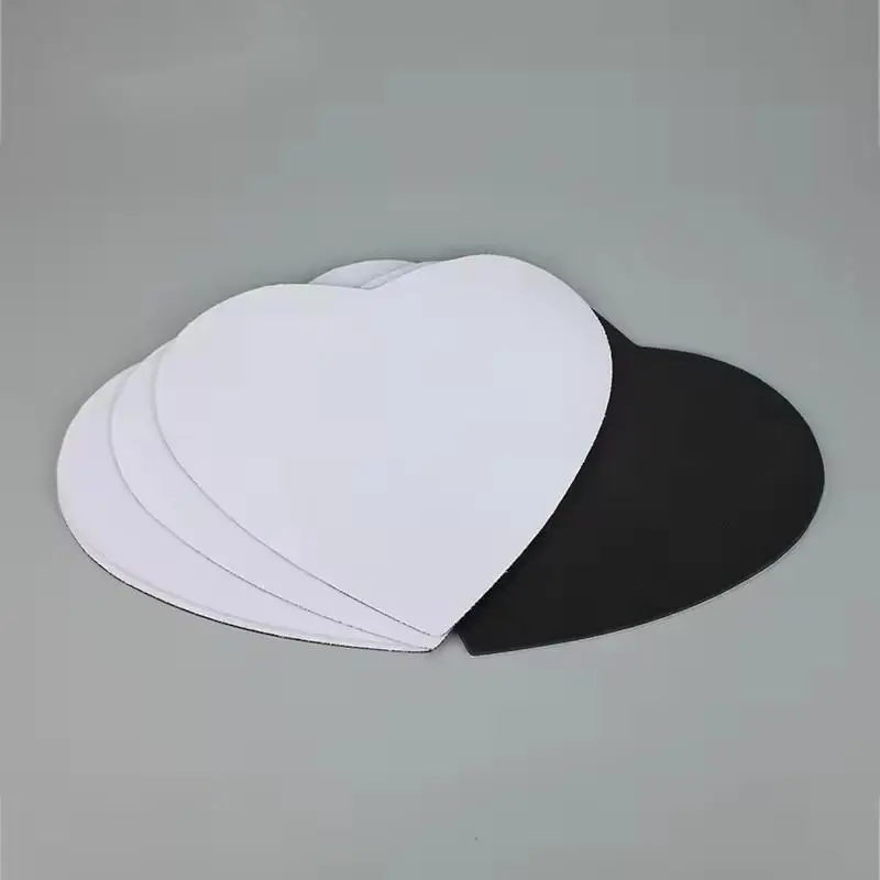 3MM Blank Heart Shape Sublimation White Fabric Mouse Pad No Reviews yet