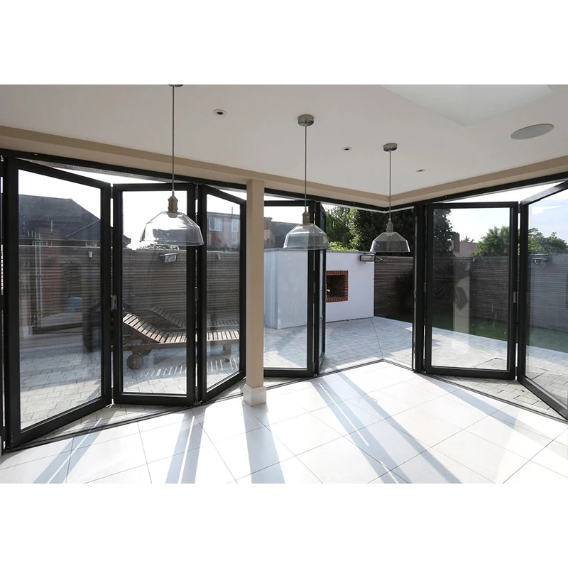 Ikealuminum 2023 aluminum compost wood modern aluminum french door house wooden door Aluminum Clad Wood Door for House