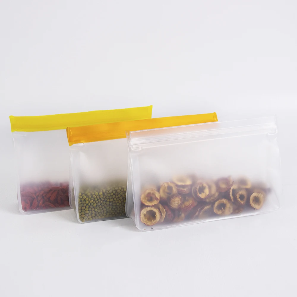 Customizable EVA food freshness protection package Refrigerator food storage Freezing bag Upright UP Zip Lock Bag