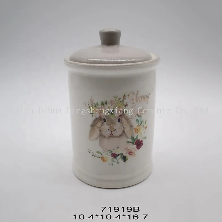 Best Quality Happy Easter Decoration Teapot Set Ceramic Water Coffee Tea Pot