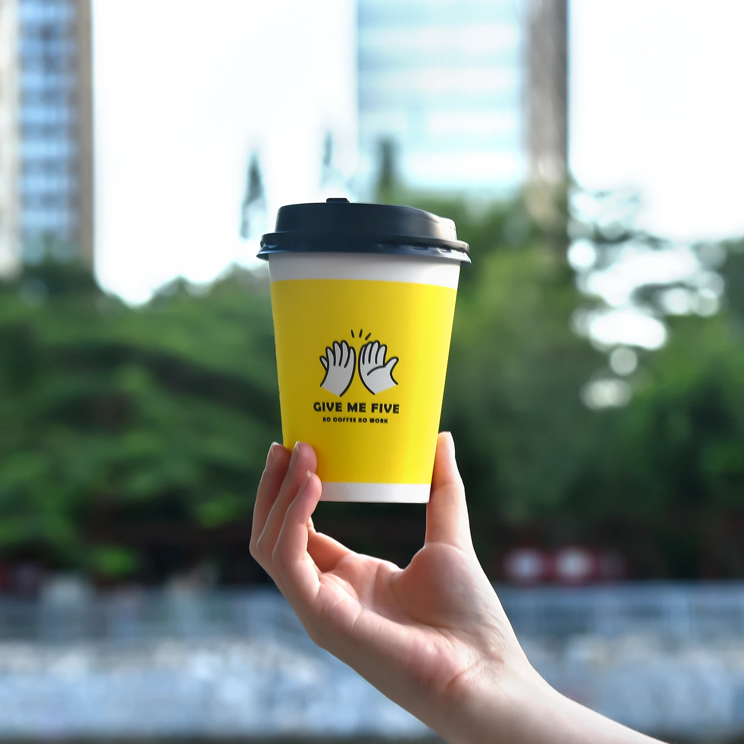 12oz double wall disposable paper coffee cups customize hot drink personalized logo print kraft paper cups factory