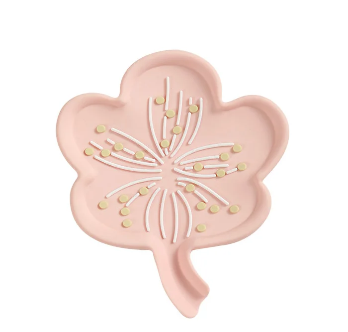 Premium Silicone Soap Dish Tray Waterproof Non-Stick Draining Soap Holder Soap Saver for Bath & Toilet Supplies