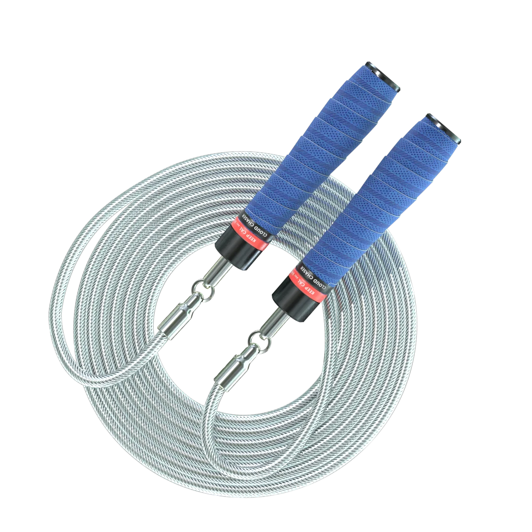 2023 new coming leather sleeve aluminum handle ball bearing tangle-free jump rope