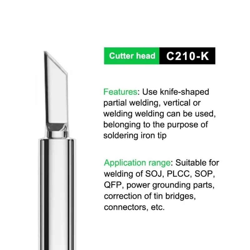 RELIFE RL-C210 series JBC Universal C210 Soldering Iron Tip Repair Replacement Head for Soldering Station Welding tip