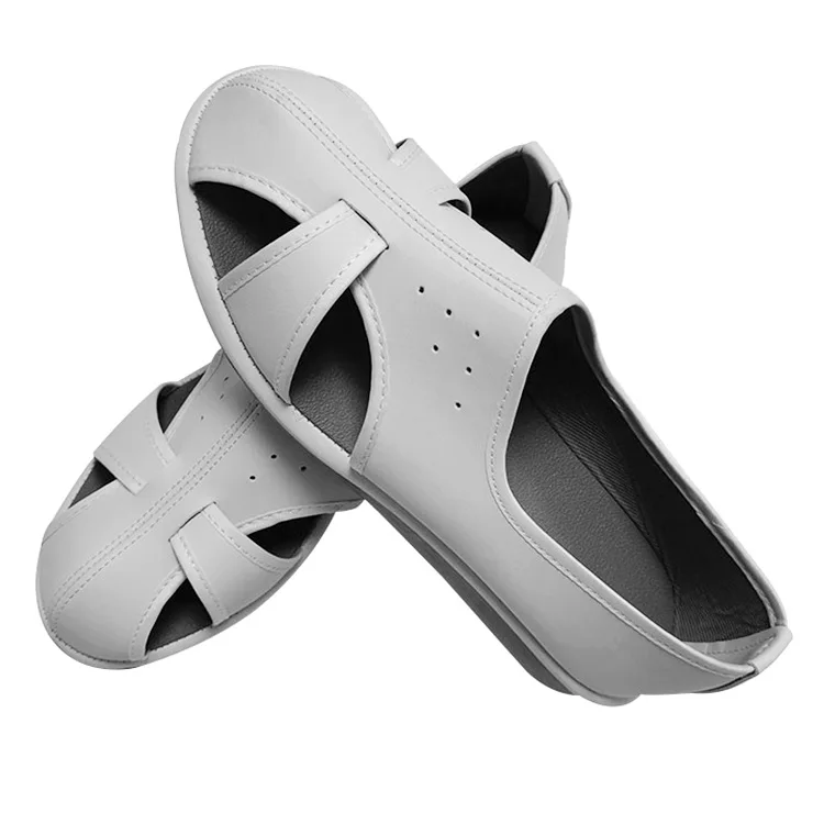White 6 Holes Unisex Industrial Work Wear Lightweight Modern ESD Antistatic Safety Shoes for Cleanroom