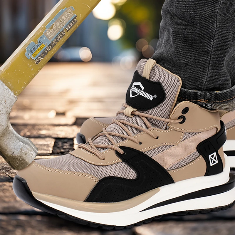 New Arrival Mountaineering Breathable Steel Toe Boots Sport Safety Shoes for Men Working Industrial Price Industrial Outdoor