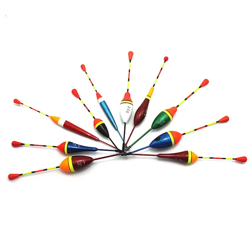 0.6g/0.8g/1.2g/2g/2.5g/3g/4.5g 7 Colors Mix Size Set Carp Fishing Line Bobber Group Fish Float Fishing Tackle Fishing Float
