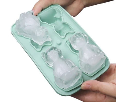 New silicone ice cube Ice cube Ice cube Cat mold Animal Cat mold home food grade