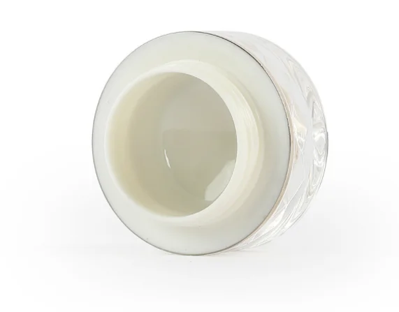 7g acrylic gold silver double wall luxury diamond jar with inner lid for eyecream essence cream