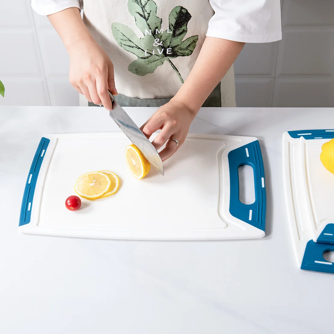 BPA free food grade commercial recycled non-slip chopping boards set of 3 cutting board plastic injection