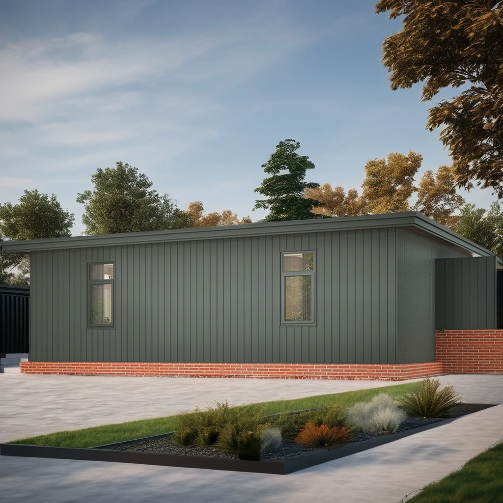 20ft detachable prefabricated modern modular house flat pack villa prefab home holiday tiny cabin green