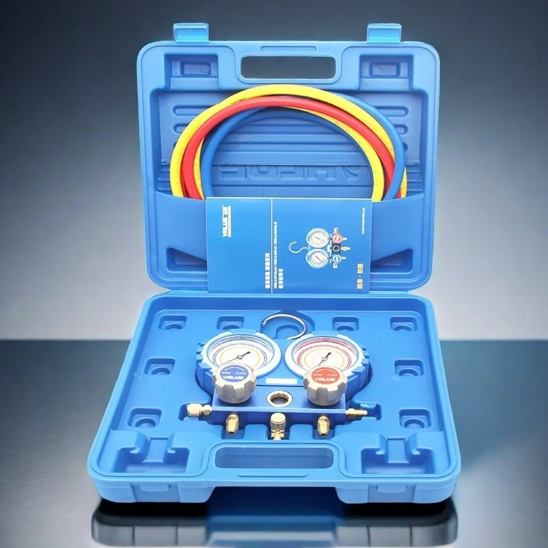 VALUE Fluoride Pressure Gauge VMG-2-R22-B Household Air Conditioning Snow Type Gauge Refrigerant Tube