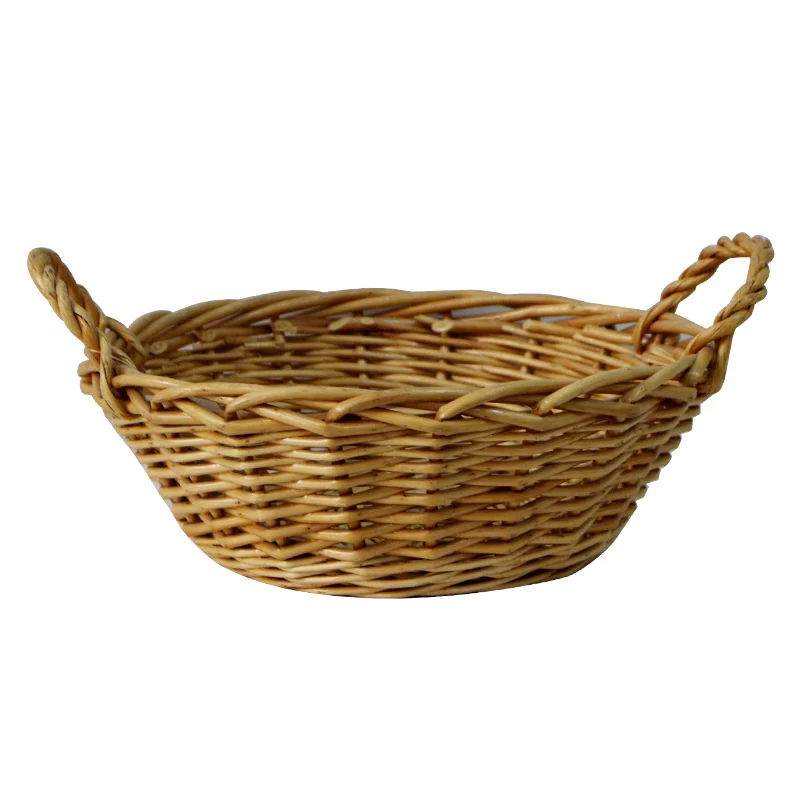 Factory Direct Custom Handwoven wicker Storage Tray Basket