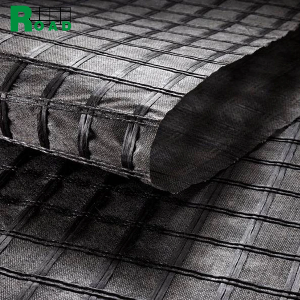 Polyester Geogrids 300/300kN/m for Road Airport Railway Slope Retaining wall Reinforced 100m/roll TRI BBA CE ISO Certified