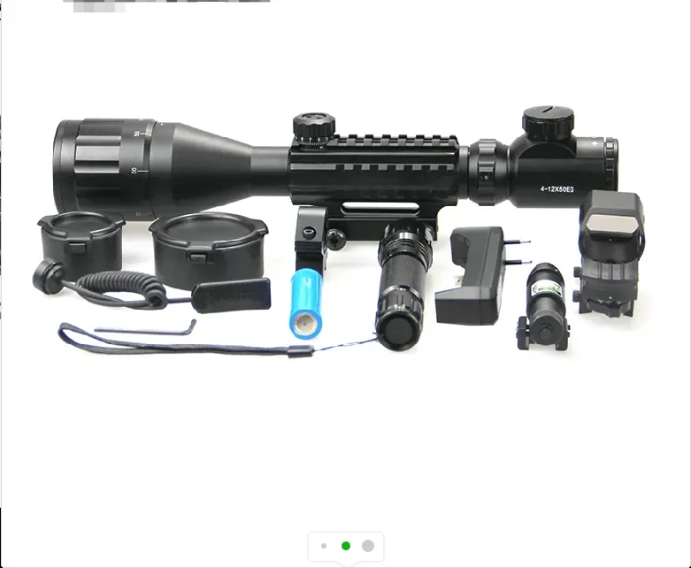 Factory wholesale C4-16X50AOEG red dot optical aiming red/green illumination 5-level aiming telescope