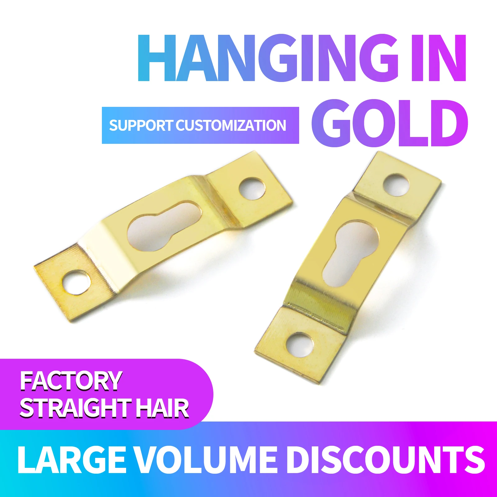 H0909 TS-K106A Picture Hangers Metal Keyhole Hanger Fasteners For Picture Photo Frame