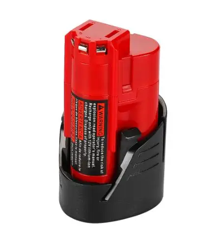 12V Milwaukee Battery 12.8Ah Compatible with Milwaukee M12 XC 48-11-2410 48-11-2420 48-11-2411 12-Volt Cordless Tools Battery