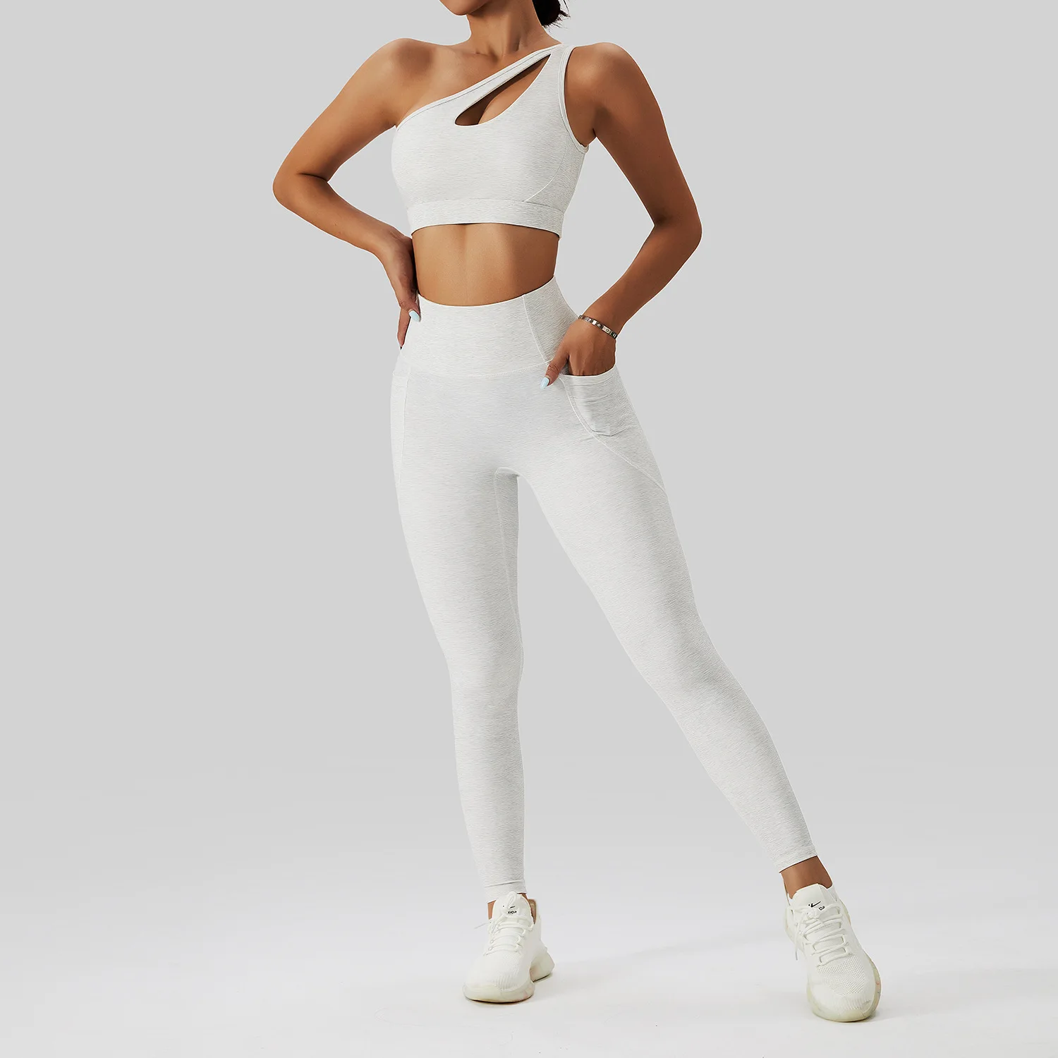 Wholesale 2 piece set yoga butt lifting recycle custom woman activewear set manufacturer womens activewear sets