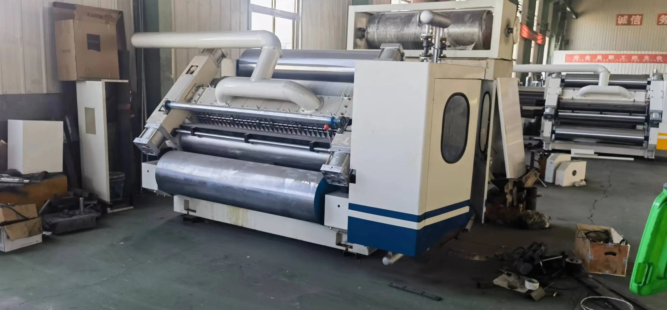 High Quality 2 Ply Corrugated Cardboard Machine Fingerless Type Single Facer