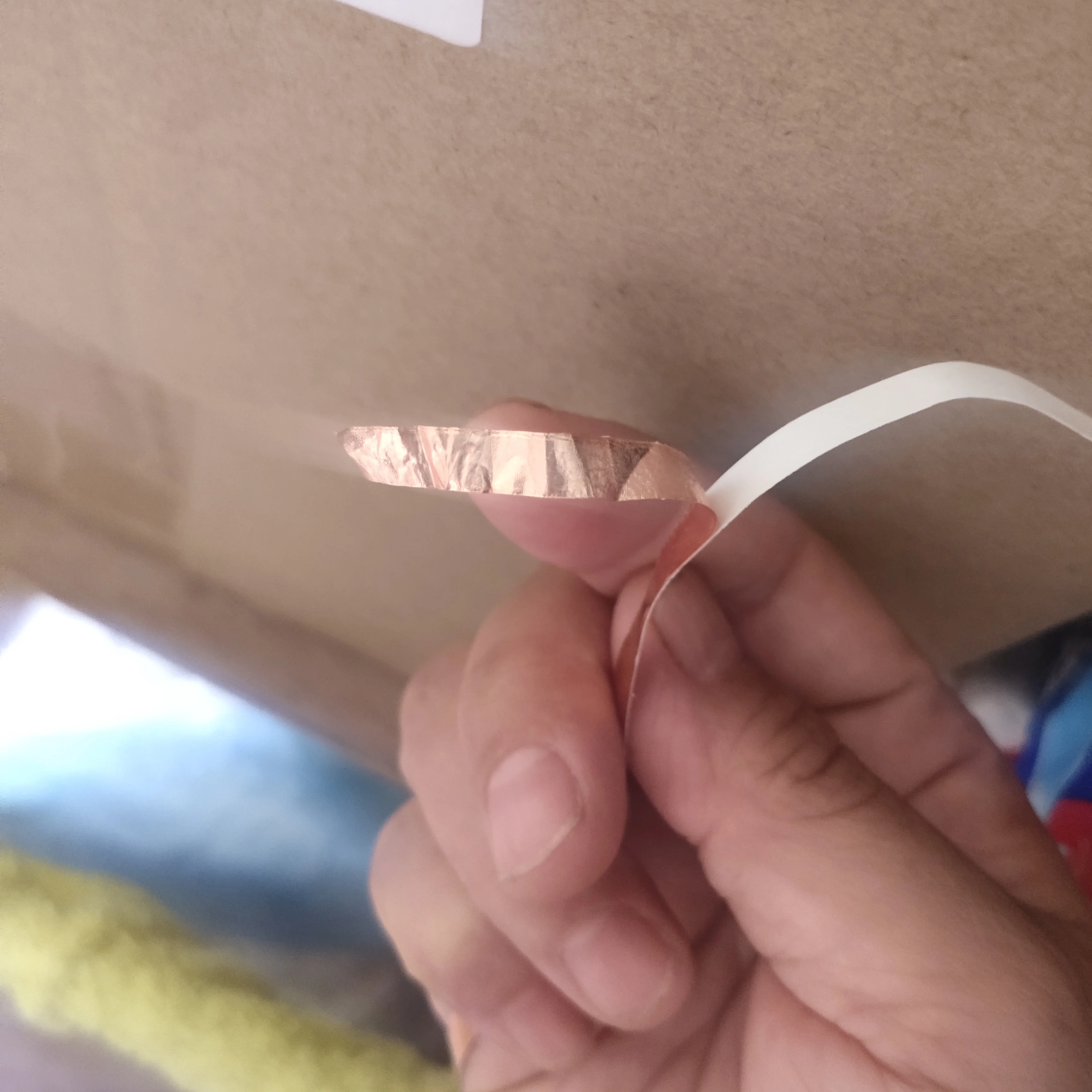 Copper foil for tin solder glass work for 1 Mil and 1.25 Mil thickness