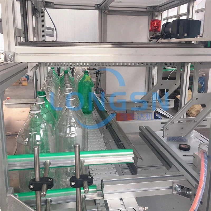 Automatic film packer for pet bottles empty plastic PET bottle bagging packing machine