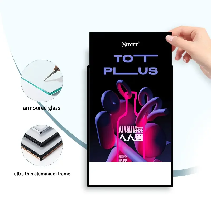 Ultra Thin Light Pad Portable Led L Led Wall Lightbox Menu Display Board Restaurant Advertising Light Box Ordering Back Lightbox