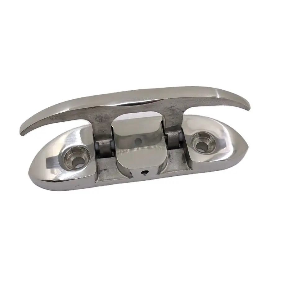 Marine 316 Cast Stainless Steel Surface Mount Folding Cleat