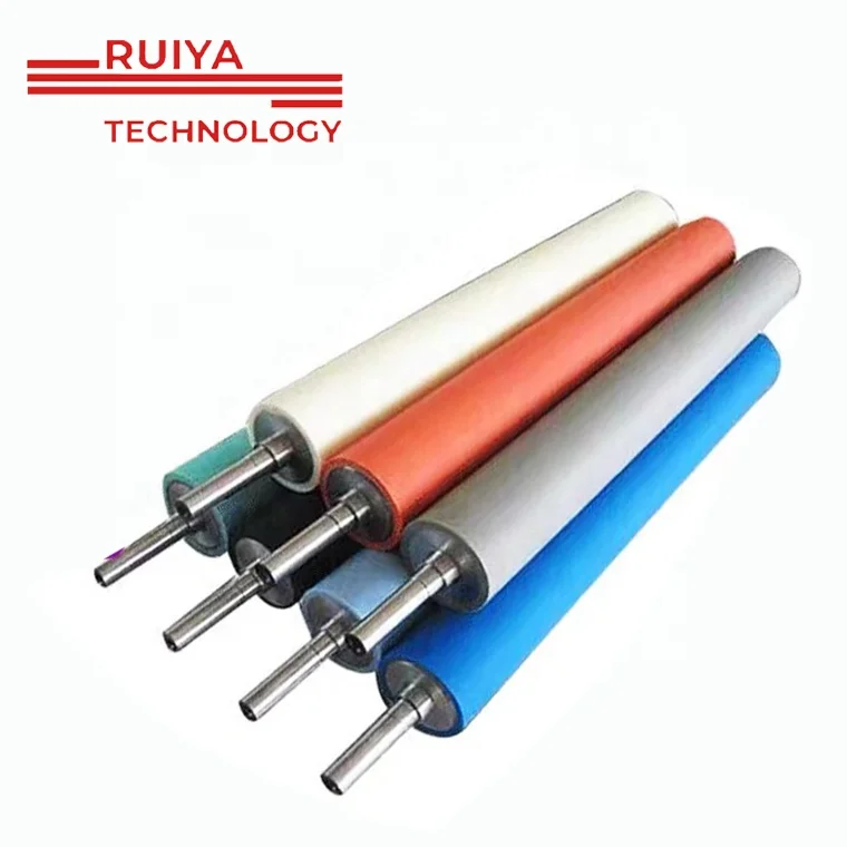 heat transferFactory  guaranteed high quality Customized rubber rollers stainless steel rollers iron