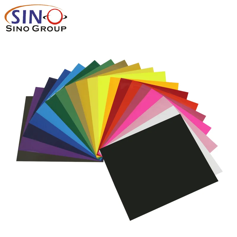 
10x12' 40 Sheets Pack Multi Colors Vinyl Custom Used Heat Transfer PU HTV Vinyl For Fabric Film Clothing 