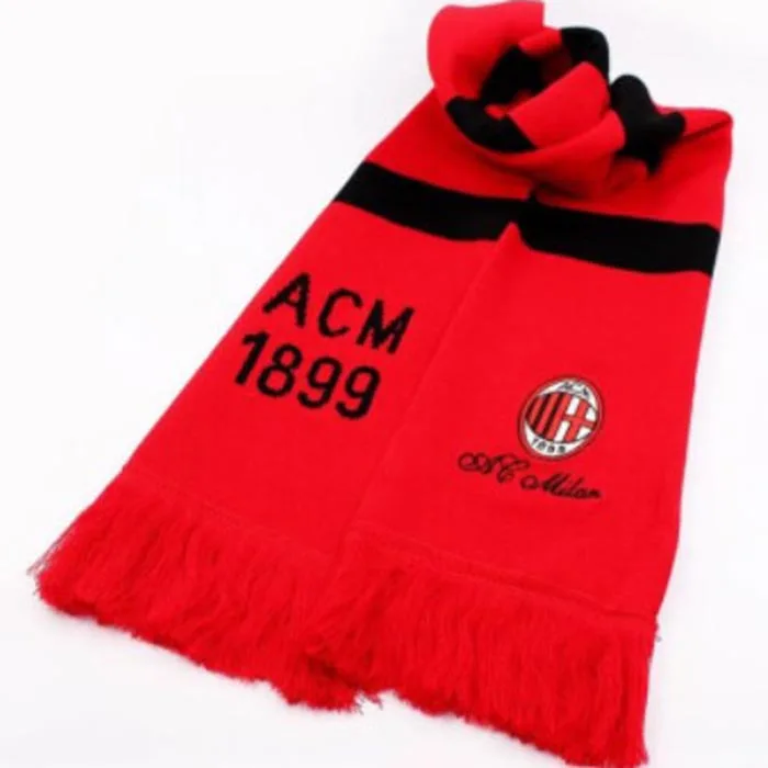 Personalized Comfortable Premium Knitting Fashions cashmere Sport Soccer Scarf With Tassel