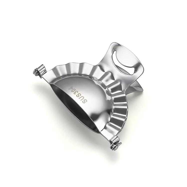 Factory Directly Supply Mirror Polish Silvery Small Stainless Steel Dumpling Molds