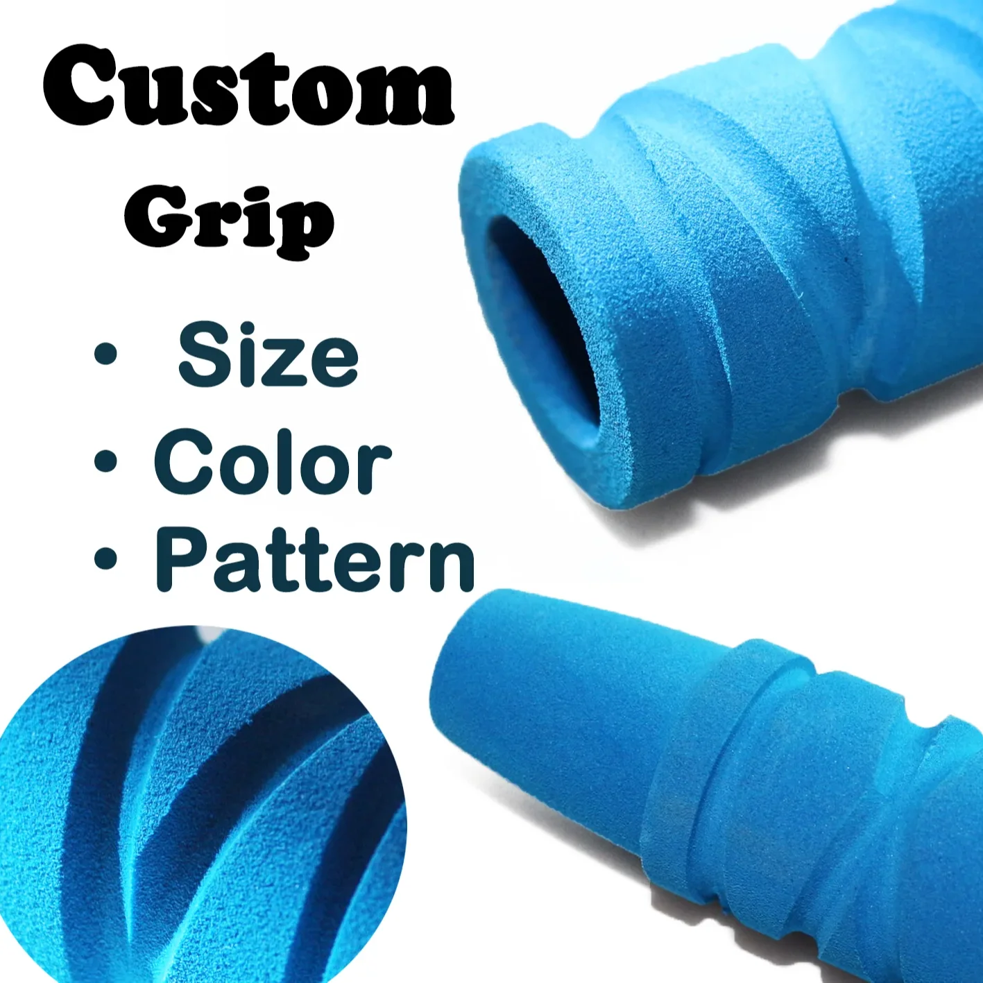 Professional custom size EVA fishing rod handle diy pattern OEM fishing rod buildings spinning rod hgrip fast shipping