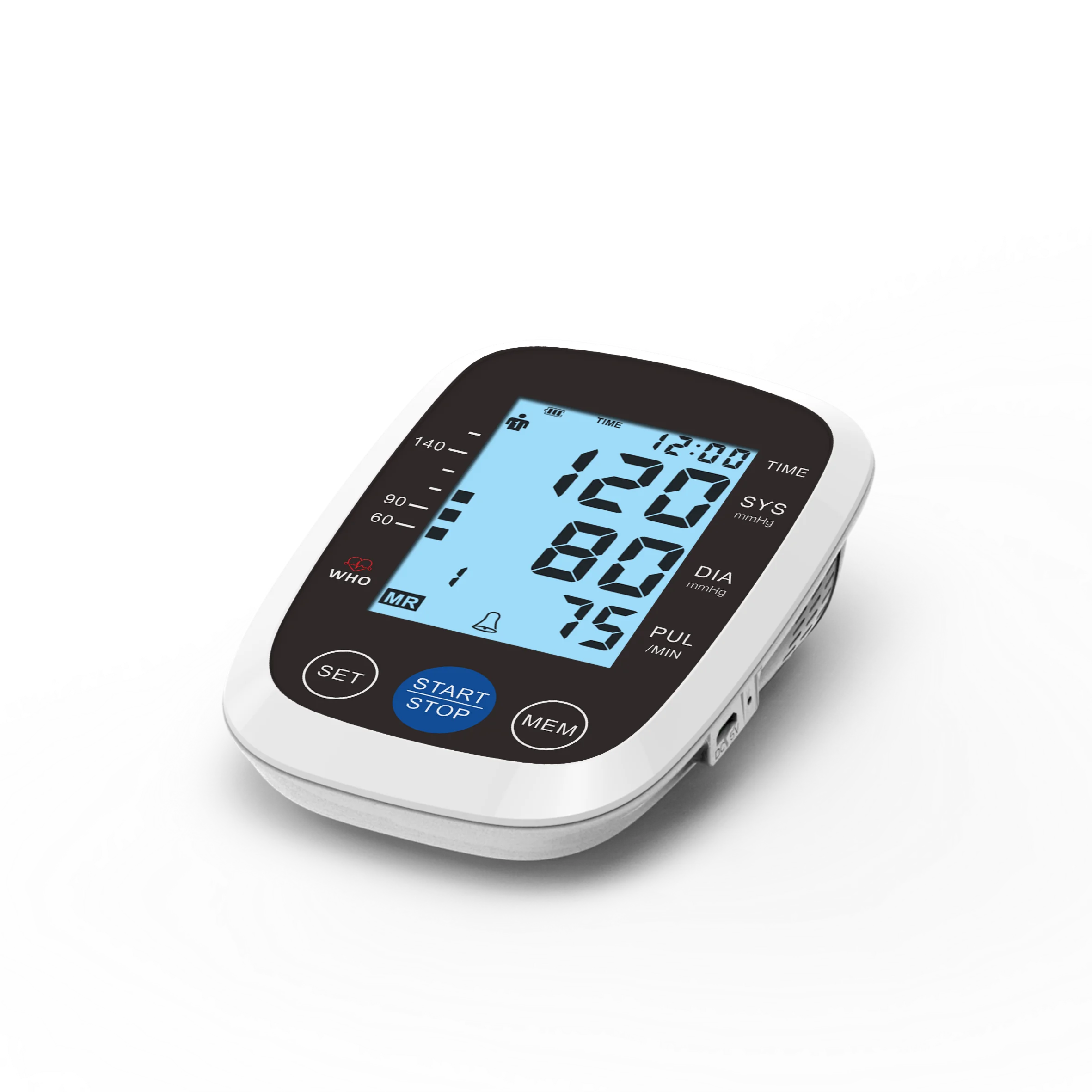 One-button measurement, with voice broadcast function, customized backlight, electronic blood pressure monitor