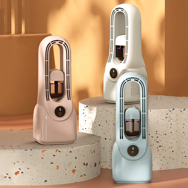 USB Powered Electric Air Cooling Bladeless Desk Ventilator Outdoor Table and Standing Fans with Humidifier desktop fan