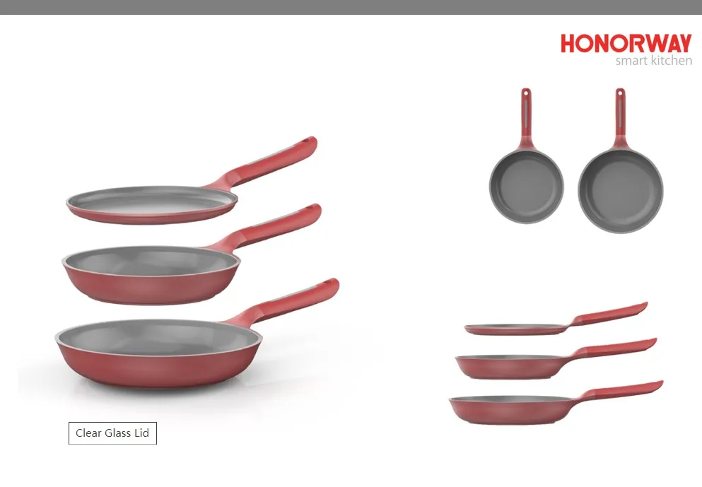 Die Cast Casserol Pots and Pans Cookware Aluminum Set Cook Pot Set Forged Round Cooker Set